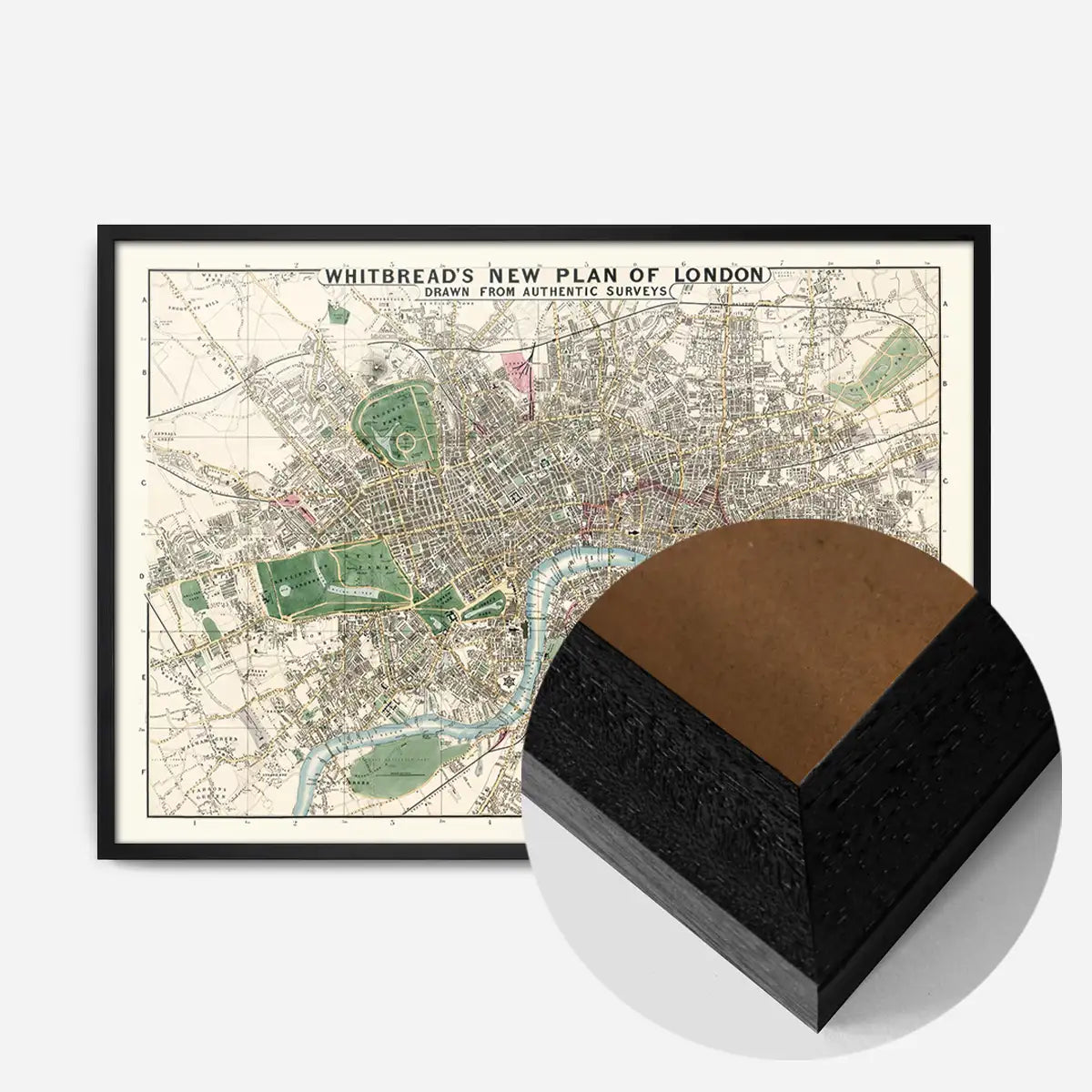 Whitbreads New Plan Of London 1853