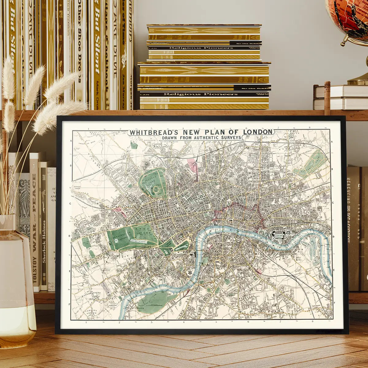 Whitbreads New Plan Of London 1853
