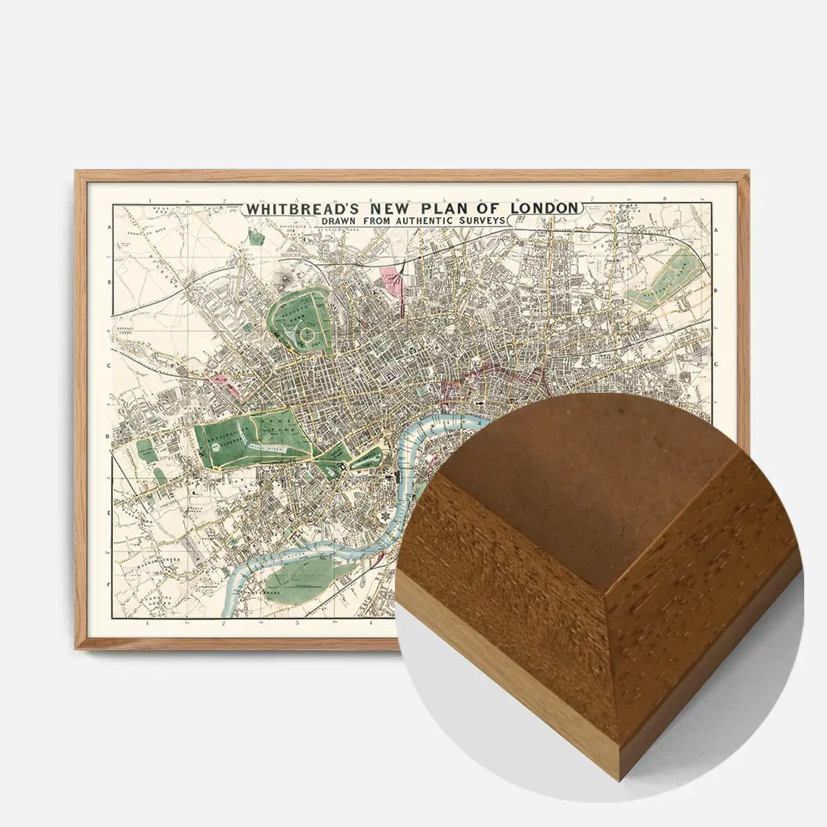 Whitbreads New Plan Of London 1853