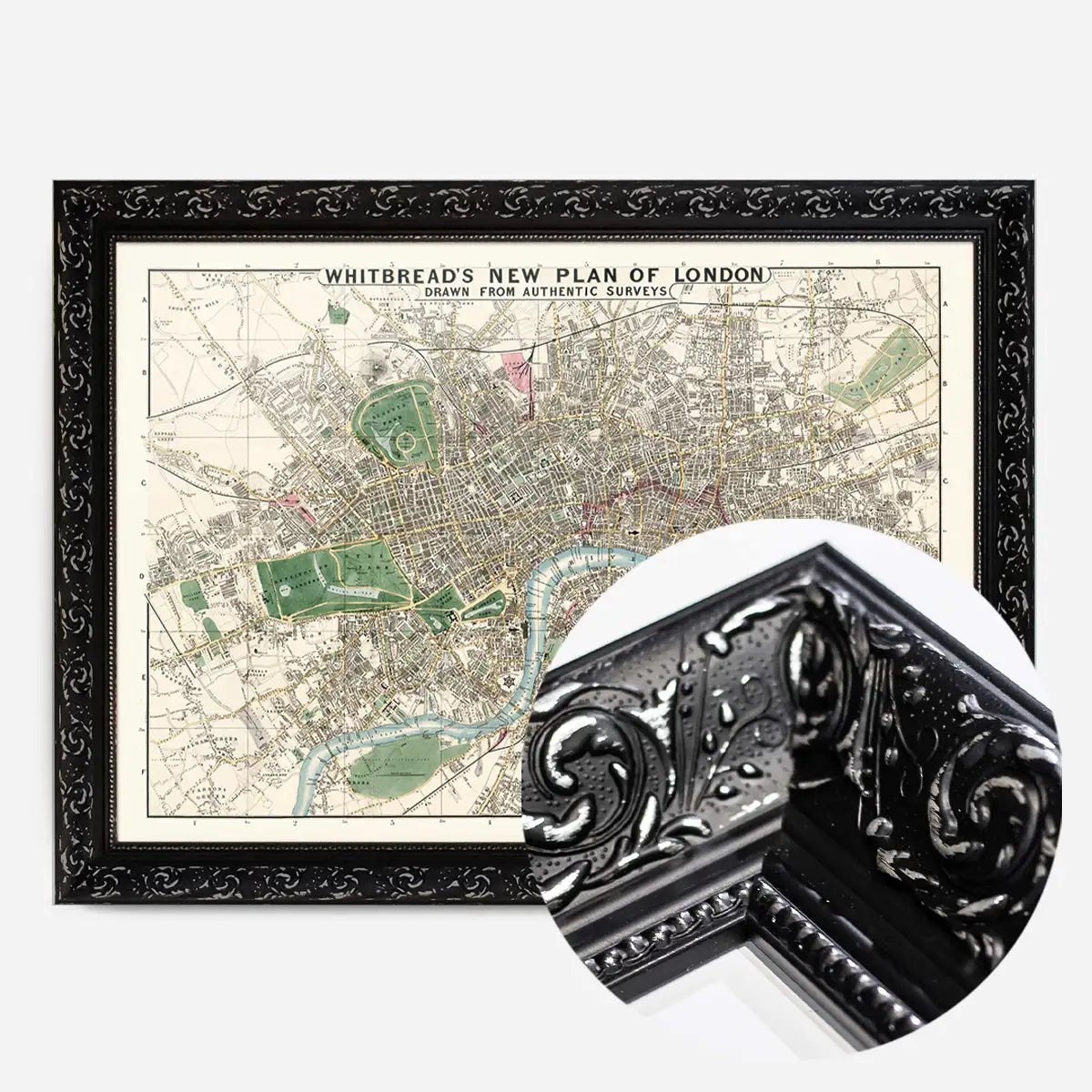 Whitbreads New Plan Of London 1853