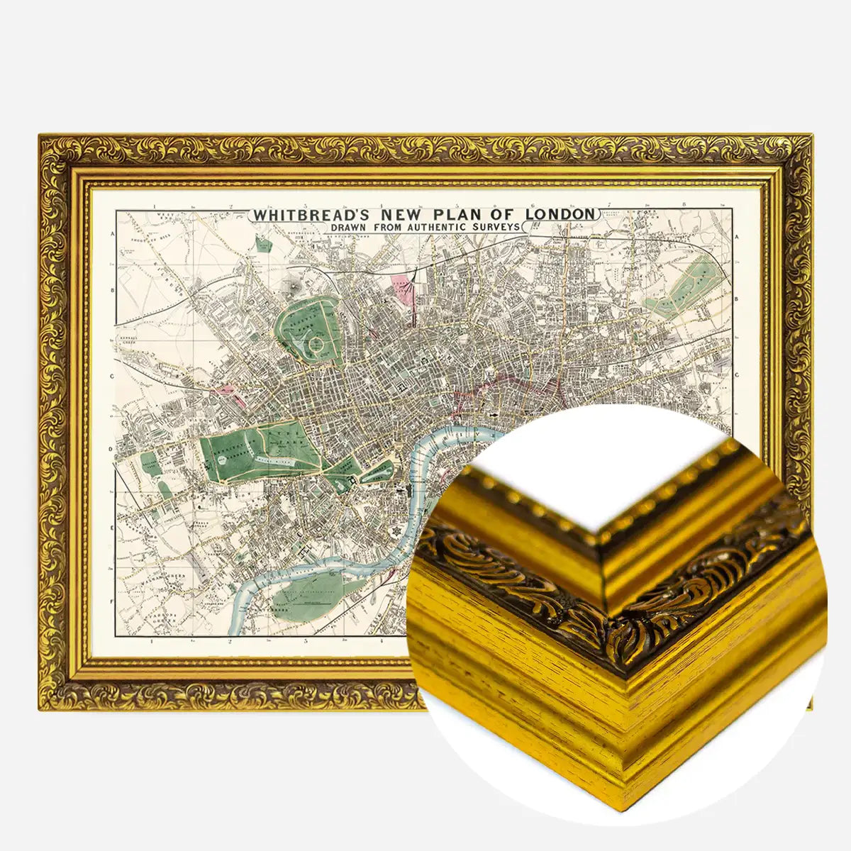 Whitbreads New Plan Of London 1853