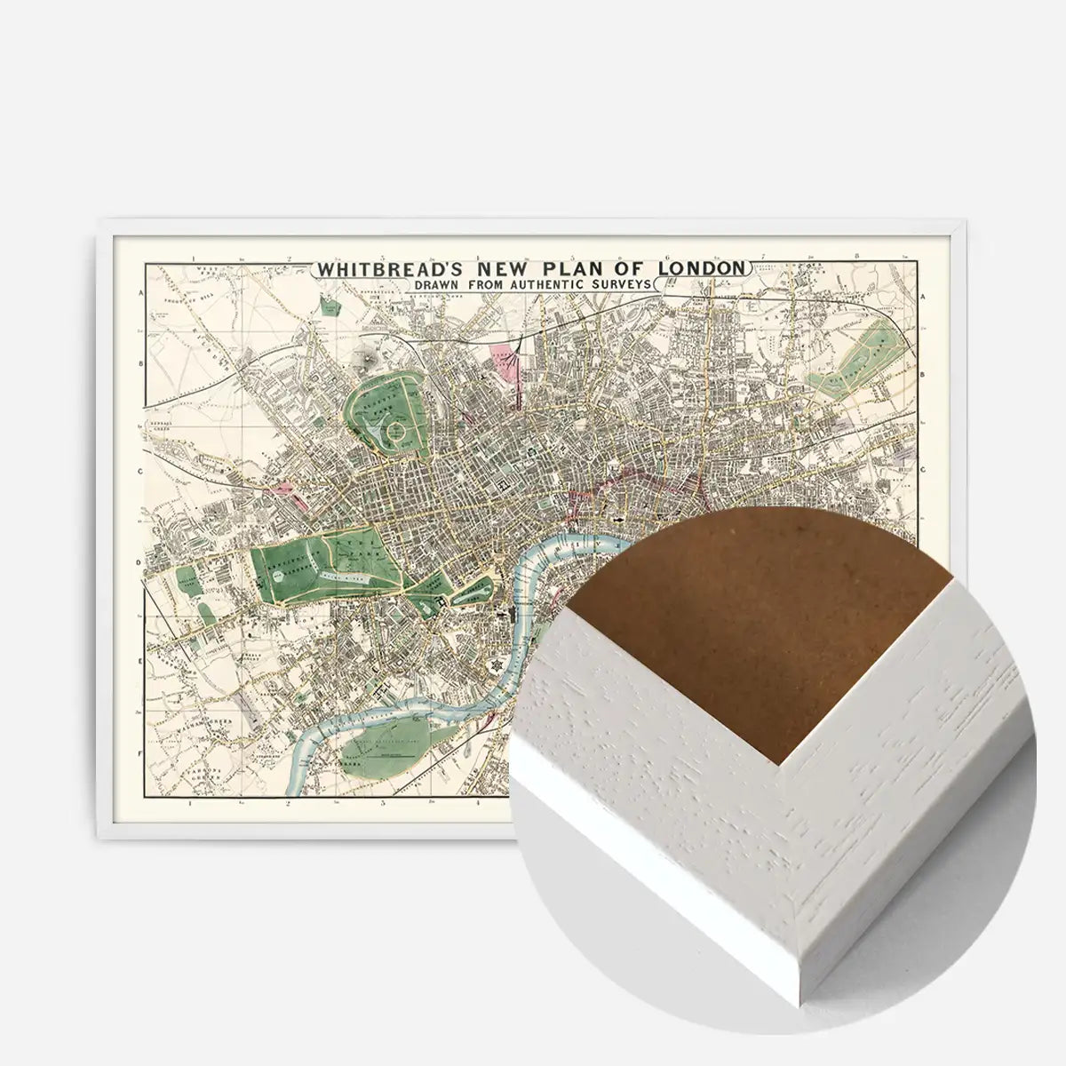 Whitbreads New Plan Of London 1853
