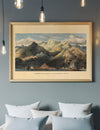 Mountains Of Scotland Landscape Illustrated Map Print