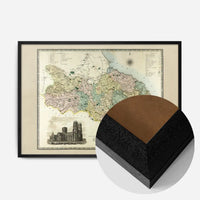 Vintage Colour Map of York Print by CJ Greenwood