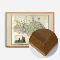 Vintage Colour Map of York Print by CJ Greenwood