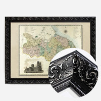 Vintage Colour Map of York Print by CJ Greenwood