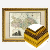 Vintage Colour Map of York Print by CJ Greenwood