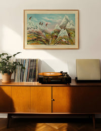 Nature in Ascending Regions Map Print by Levi Walter Yaggy