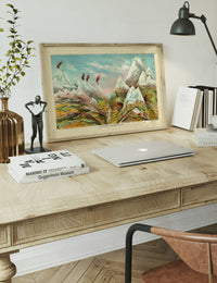 Nature in Ascending Regions Map Print by Levi Walter Yaggy