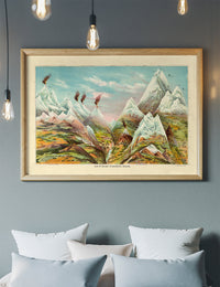 Nature in Ascending Regions Map Print by Levi Walter Yaggy