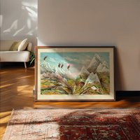 Nature in Ascending Regions Map Print by Levi Walter Yaggy