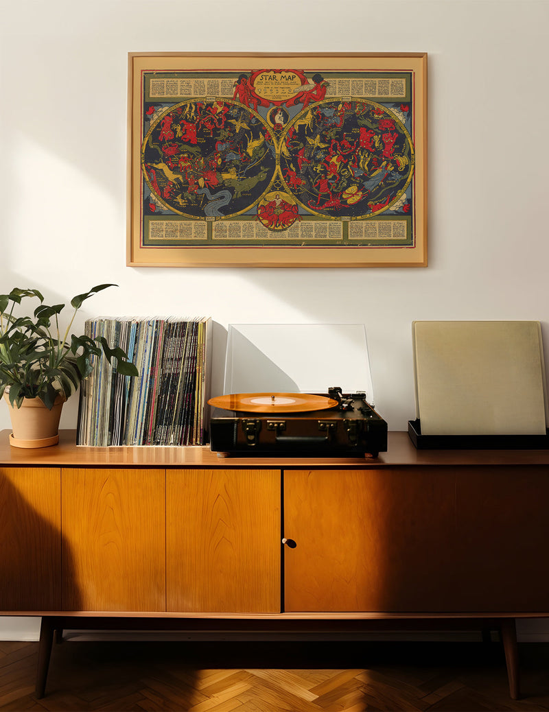 Starsign Map Print by Elizabeth Shurtleff