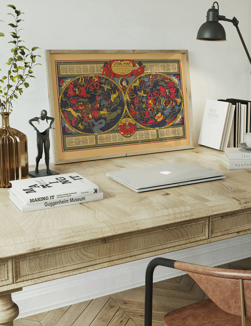 Starsign Map Print by Elizabeth Shurtleff