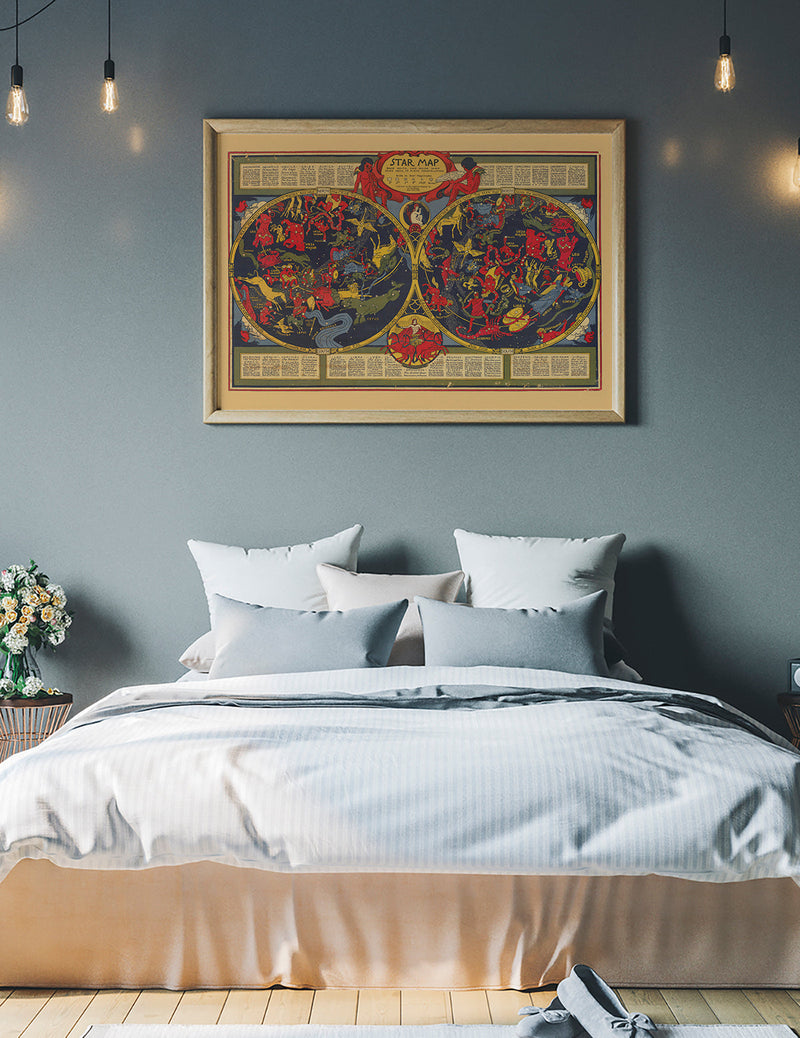 Starsign Map Print by Elizabeth Shurtleff