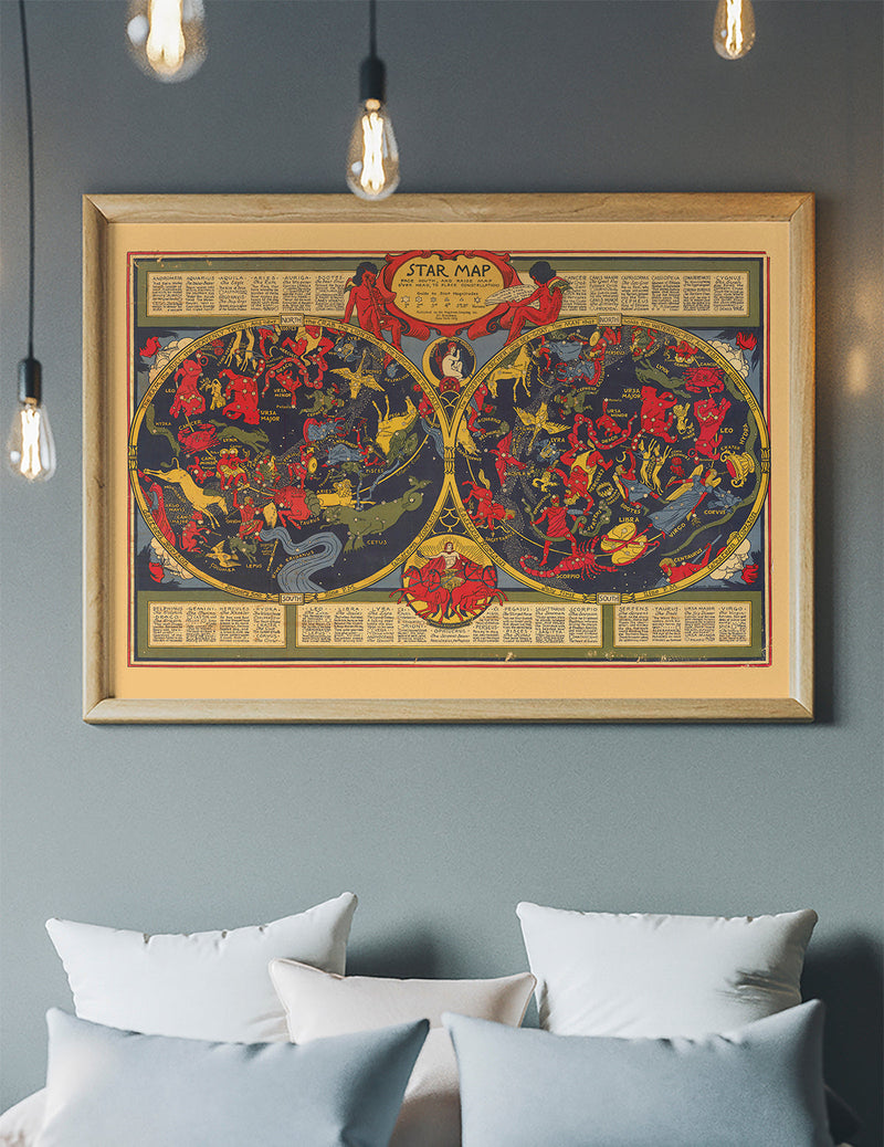 Starsign Map Print by Elizabeth Shurtleff