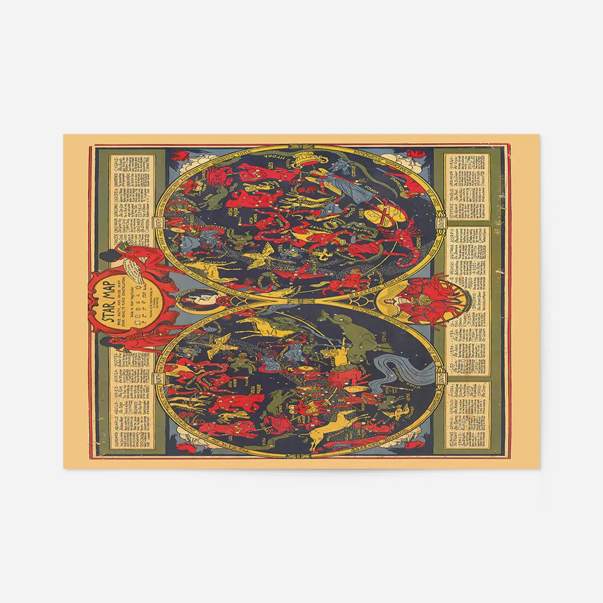 Starsign Map Print by Elizabeth Shurtleff