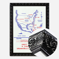 Vintage Map Print of USA to Colombia Cargo Routes
