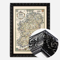 1933 Pictorial Plan of Ireland Map Print