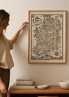 1933 Pictorial Plan of Ireland Map Print