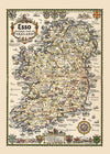 1933 Pictorial Plan of Ireland Map Print