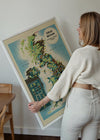Vintage Map of Industrial Great Britain Map Print