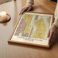 The Borough of Manhattan by the Evening Post Map Print