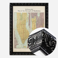 The Borough of Manhattan by the Evening Post Map Print