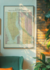 The Borough of Manhattan by the Evening Post Map Print