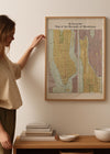 The Borough of Manhattan by the Evening Post Map Print