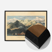 Mountains Of Scotland Landscape Illustrated Map Print