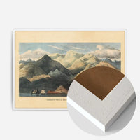 Mountains Of Scotland Landscape Illustrated Map Print