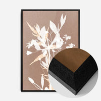 Abstract Flower Print in Pantone Mocha Mousse