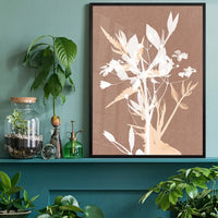 Abstract Flower Print in Pantone Mocha Mousse