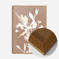 Abstract Flower Print in Pantone Mocha Mousse