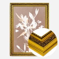 Abstract Flower Print in Pantone Mocha Mousse