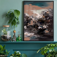Abstract Painting 1 in Pantone Mocha Mousse
