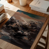 Abstract Painting 1 in Pantone Mocha Mousse
