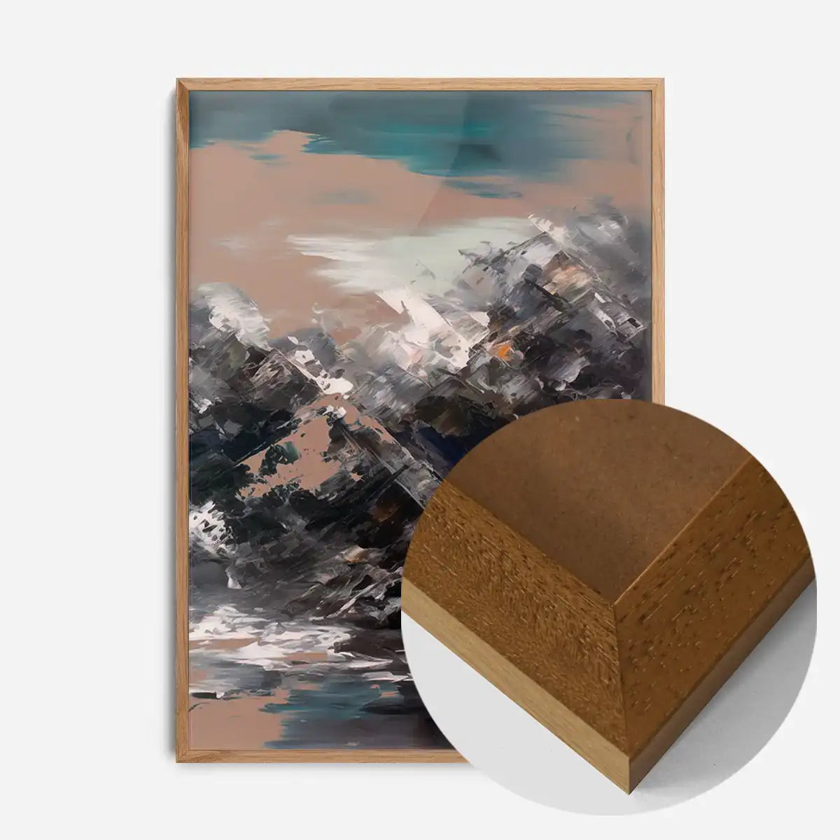 Abstract Painting 1 in Pantone Mocha Mousse