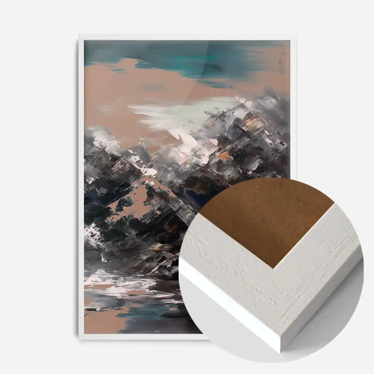 Abstract Painting 1 in Pantone Mocha Mousse