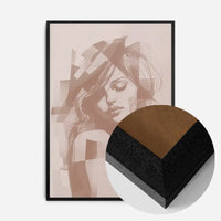 Abstract Female Figure 1 in Pantone Mocha Mousse