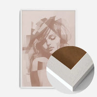 Abstract Female Figure 1 in Pantone Mocha Mousse
