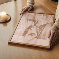 Abstract Female Figure 2 in Pantone Mocha Mousse