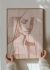 Abstract Female Figure 2 in Pantone Mocha Mousse