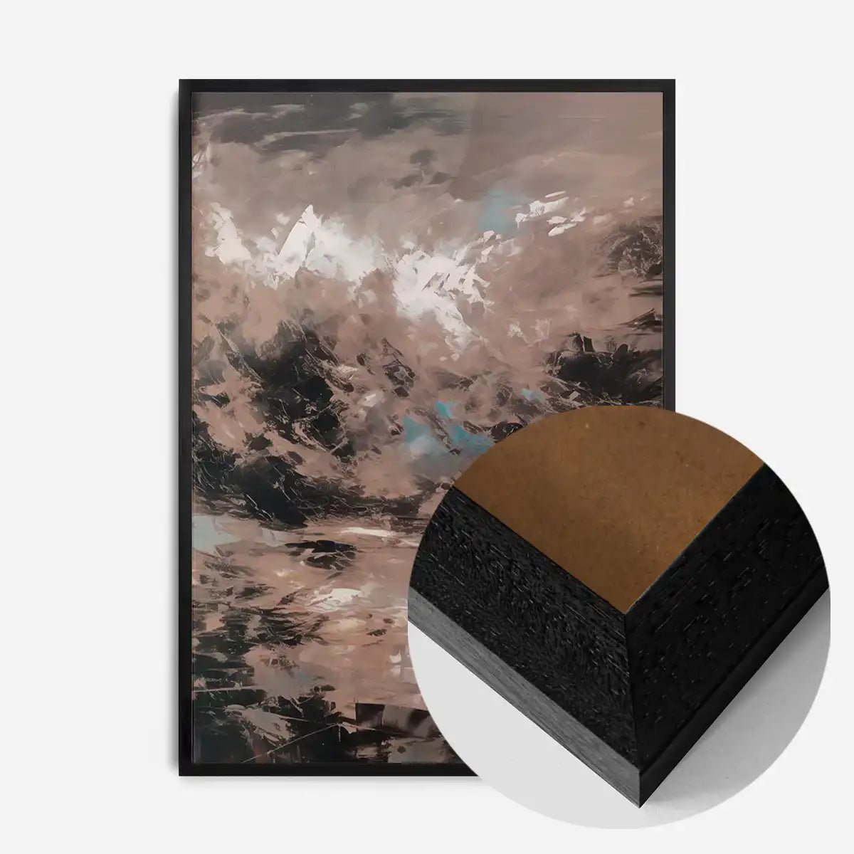 Abstract Painting 2 in Pantone Mocha Mousse