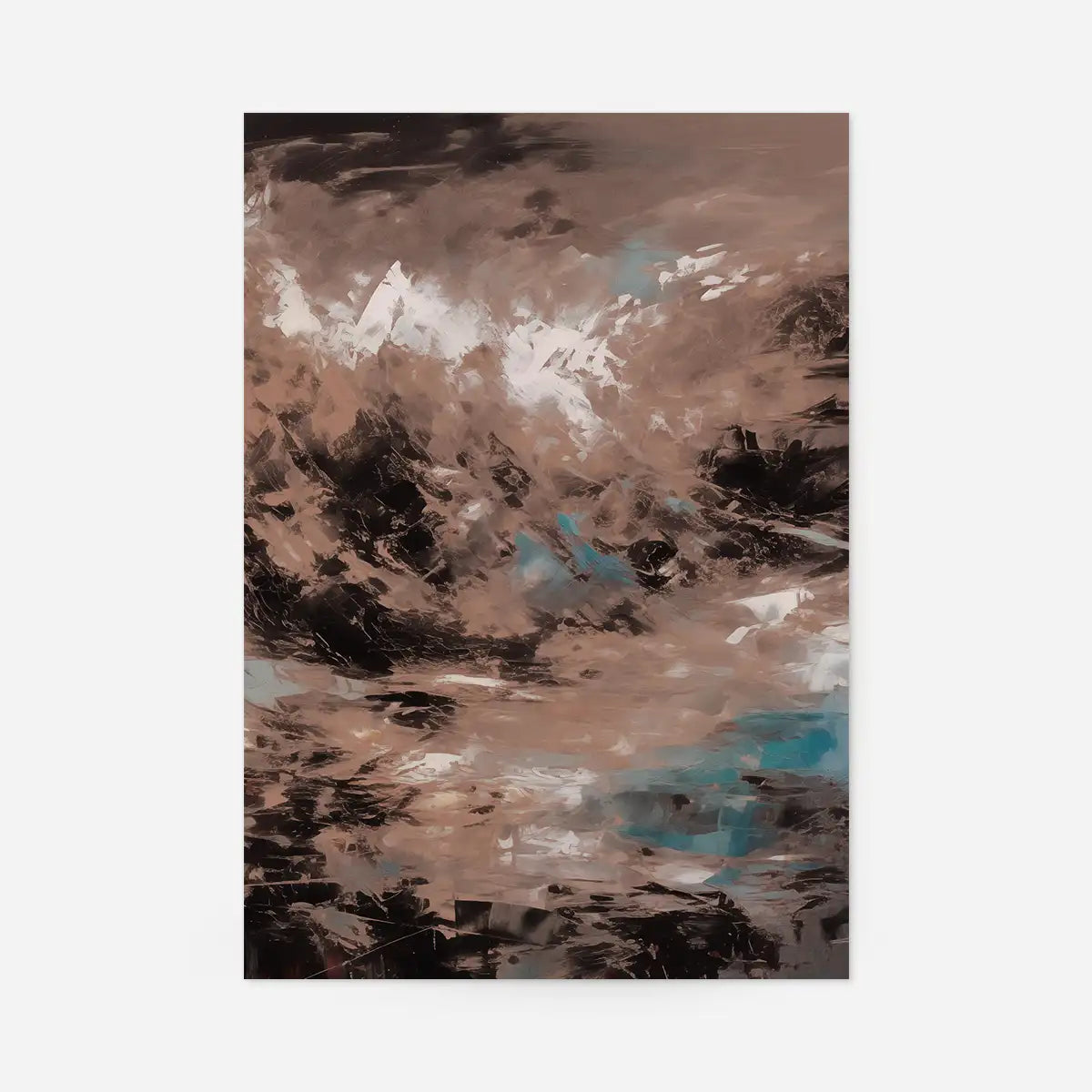 Abstract Painting 2 in Pantone Mocha Mousse