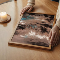 Abstract Painting 2 in Pantone Mocha Mousse