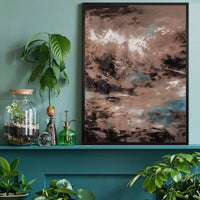 Abstract Painting 2 in Pantone Mocha Mousse