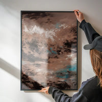 Abstract Painting 2 in Pantone Mocha Mousse