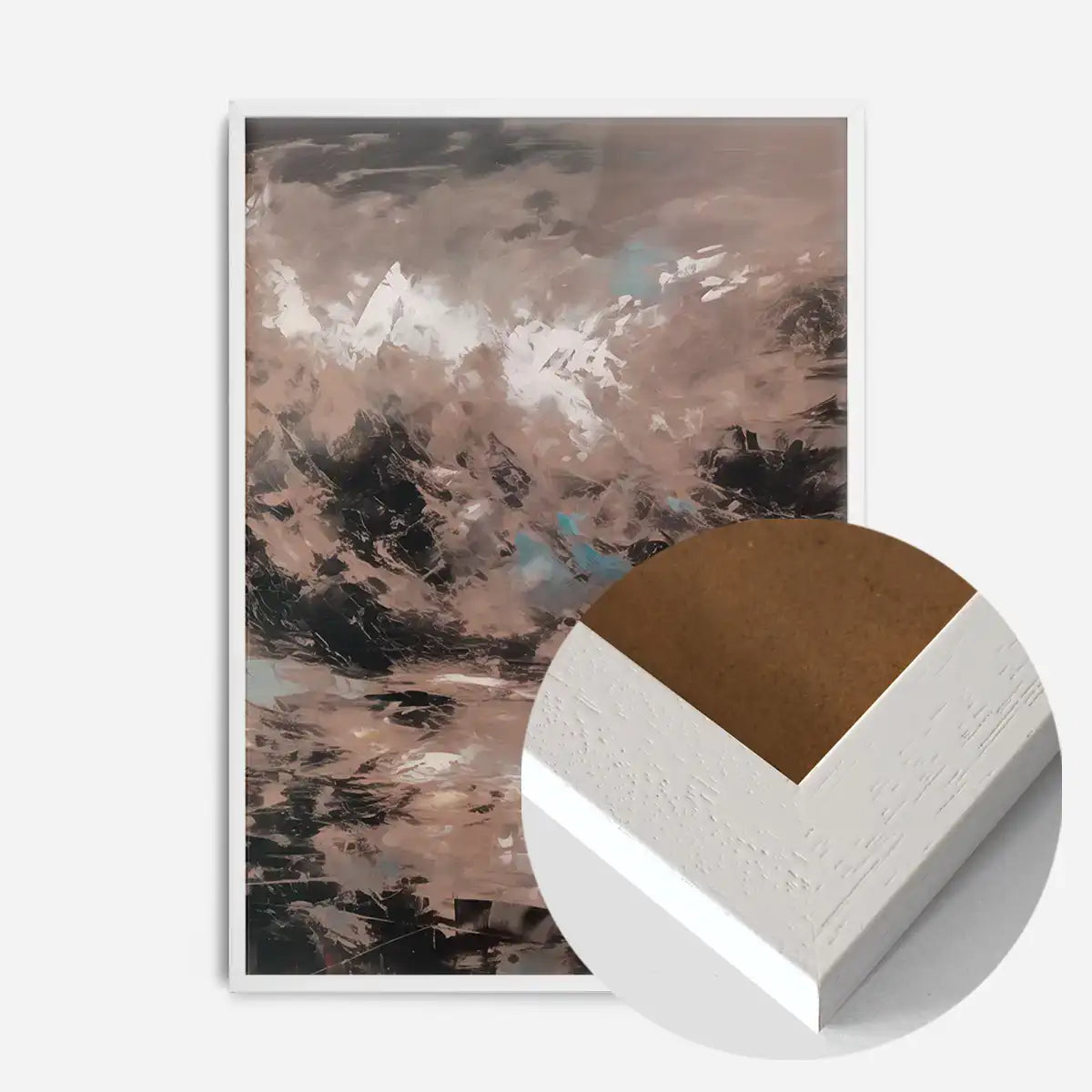 Abstract Painting 2 in Pantone Mocha Mousse