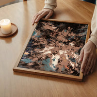 Abstract Painting 3 in Pantone Mocha Mousse